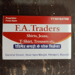 Business logo of F A Traders