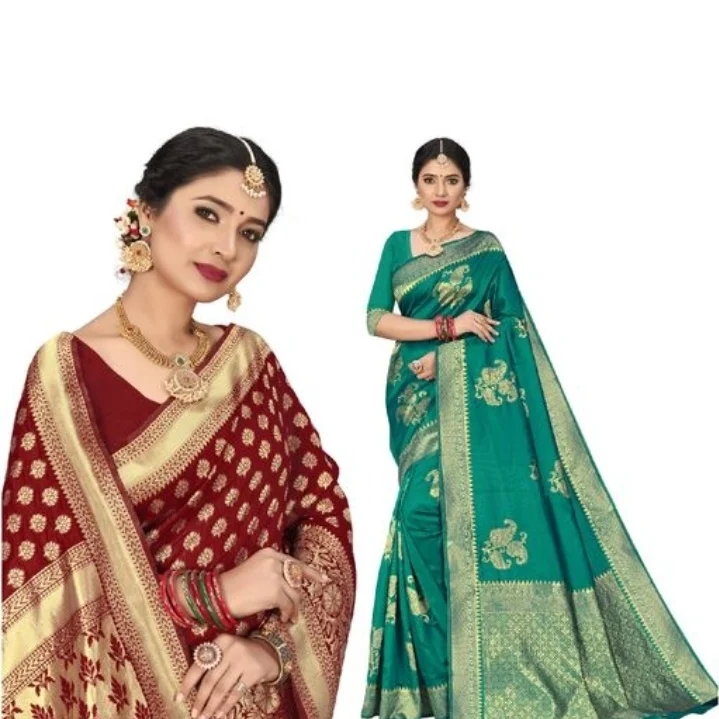 Name: Astoban Jacquard Embellished Fashion saree uploaded by Today's Fashion on 4/28/2022