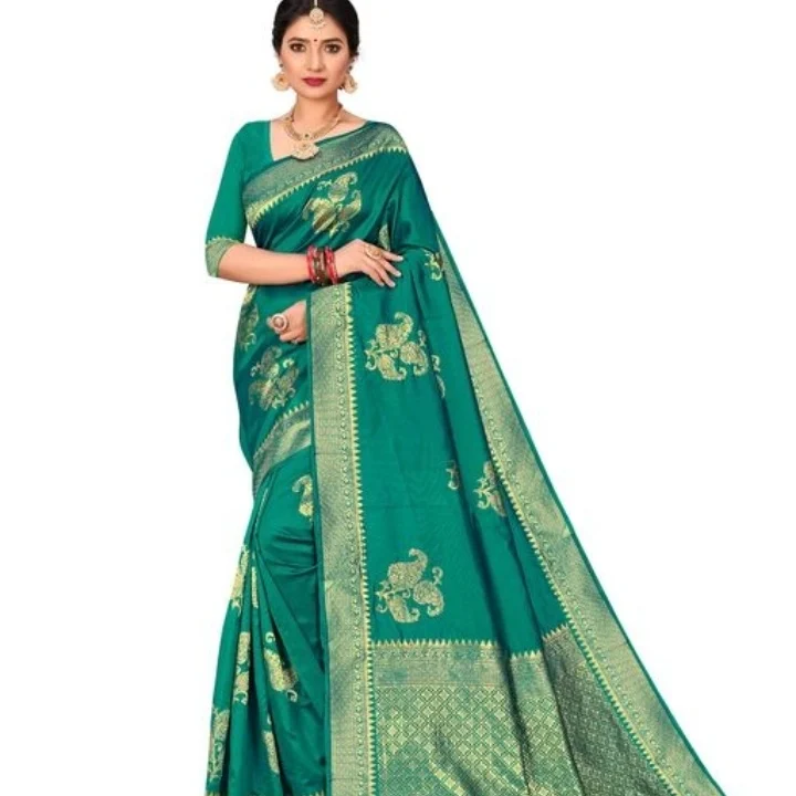 Name: Astoban Jacquard Embellished Fashion saree uploaded by Today's Fashion on 4/28/2022