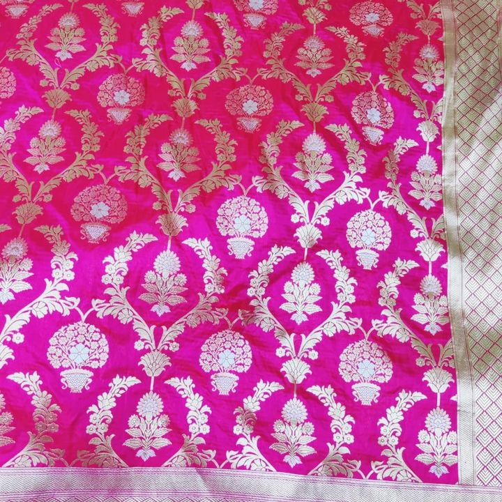 Handloom pure katan silk saree uploaded by business on 4/28/2022