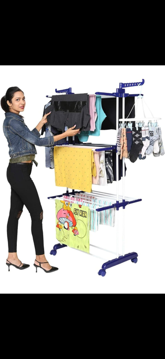 Heavy Duty Stainless Steel Double Pole Foldable Cloth Dryer Stands/Clothes Drying Stand

 uploaded by Swastik enterprise on 4/28/2022