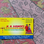 Business logo of M M GARMENTS