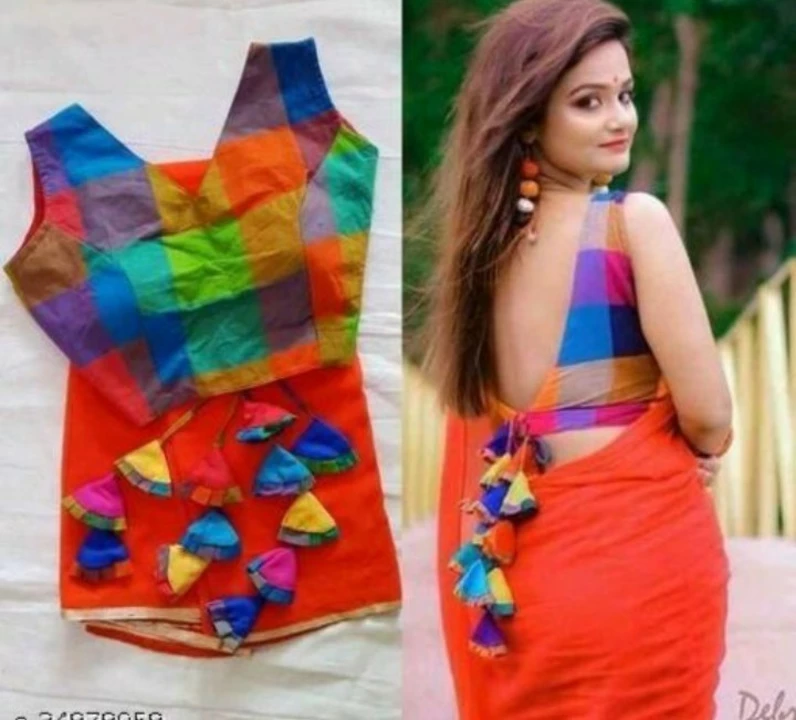 Saree with redymade blouse  uploaded by Fashion bazer on 4/29/2022