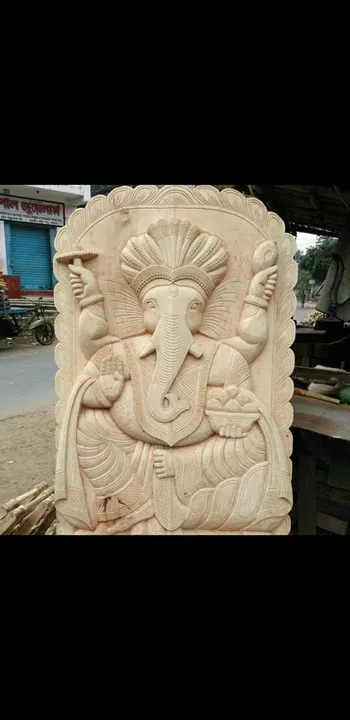 Hand made wooden ganesha  uploaded by Kuttus kreation on 4/29/2022