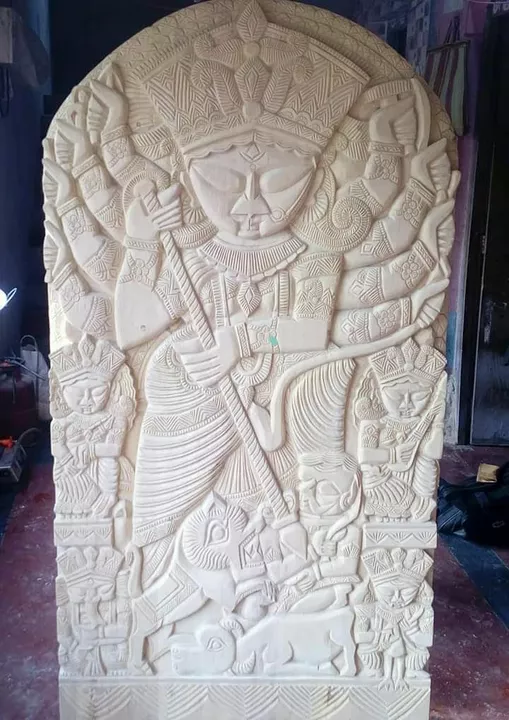 Wooden goddess Durga  uploaded by Kuttus kreation on 4/29/2022