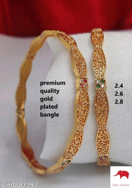 TRENDY WOMEN GOLD BANGLE uploaded by Epic Angel on 4/29/2022