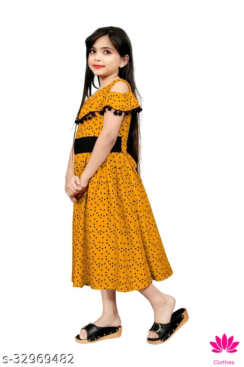 Post image Catalog Name:*Agile Stylish Girls Frocks &amp; Dresses*Fabric: RayonSleeve Length: SleevelessPattern: PrintedSizes:2-3 Years, 3-4 Years, 4-5 Years (Bust Size: 27 in, Length Size: 28 in) 5-6 Years, 6-7 Years (Bust Size: 29 in, Length Size: 30 in) 7-8 Years, 8-9 Years (Bust Size: 31 in, Length Size: 32 in) 9-10 Years, 10-11 Years (Bust Size: 33 in, Length Size: 34 in) 11-12 Years, 12-13 Years (Bust Size: 35 in, Length Size: 36 in) 13-14 Years, 14-15 YearsEasy Returns Available In Case Of Any Issue*Proof of Safe Delivery! Click to know on Safety Standards of Delivery Partners- https://ltl.sh/y_nZrAV3