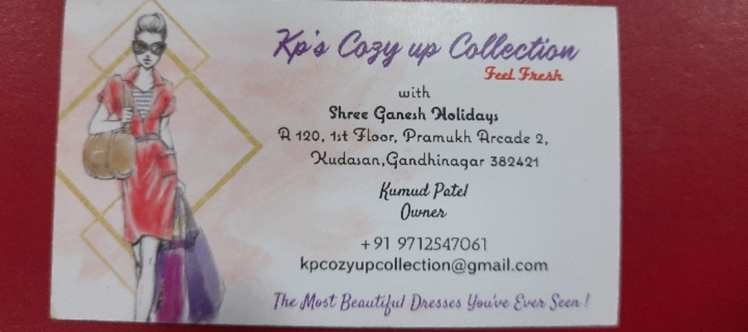 Visiting card store images of Kp's Cozy up collection