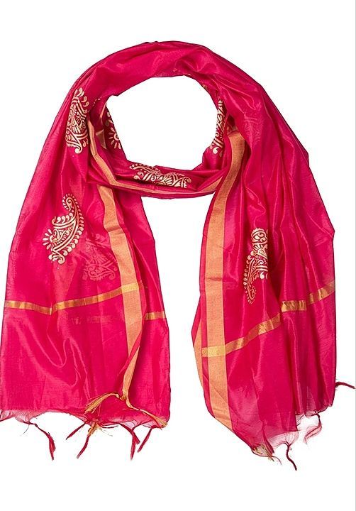 Superab....Silk Dupatta .....Avilable in 10/15 Colours uploaded by business on 10/23/2020