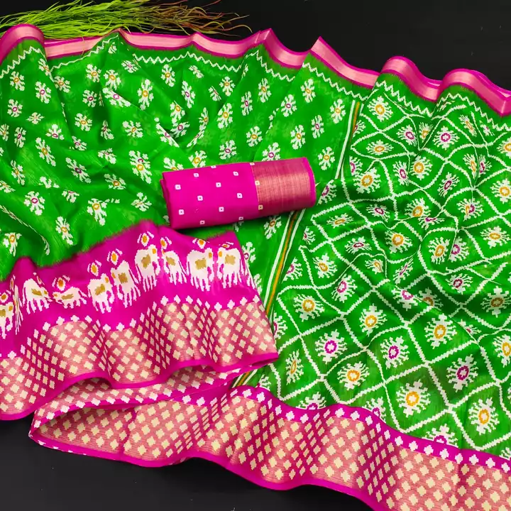 Ikkat Printed Cotton Saree  uploaded by business on 4/29/2022