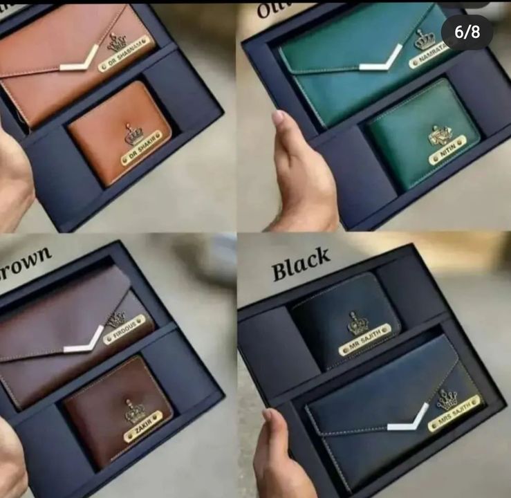 Post image I want 10 pieces of Need men and women wallet customized .