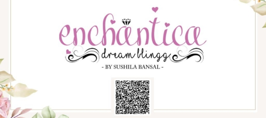 Visiting card store images of Enchantica silver jewelry