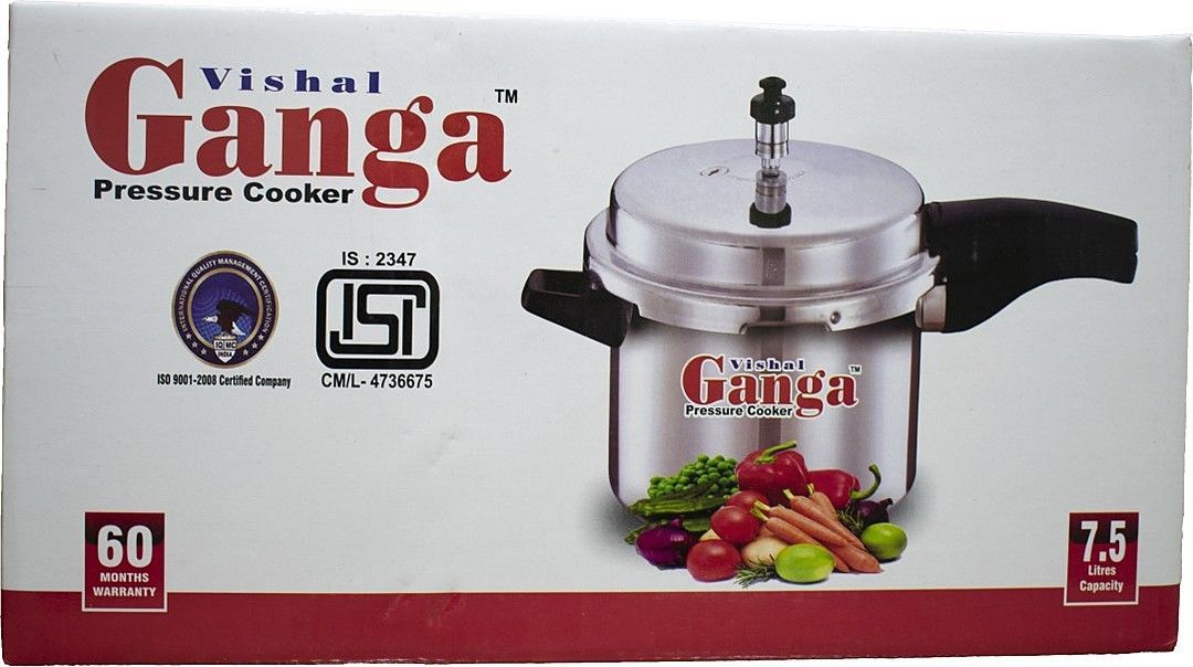 Vishal Ganga 7.5 ltrs Aluminum Pressure Cooker uploaded by business on 10/23/2020