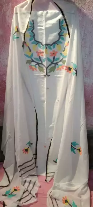 Khadi cottton jamadani dress pic uploaded by business on 4/30/2022