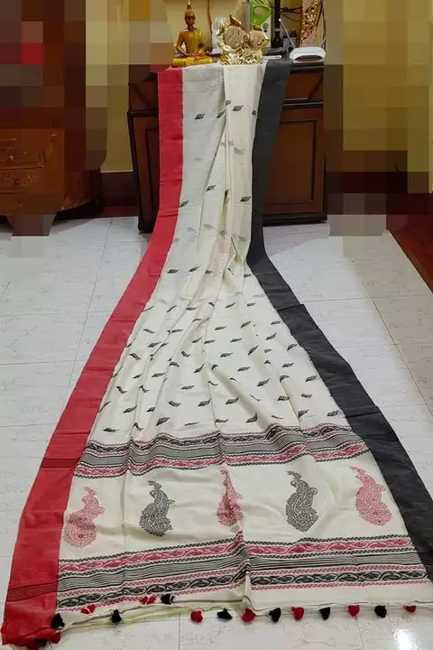 Khadi Cotton handloom Jamdani  uploaded by Saree Nikaton Wholesale nd Reselling Store on 4/30/2022
