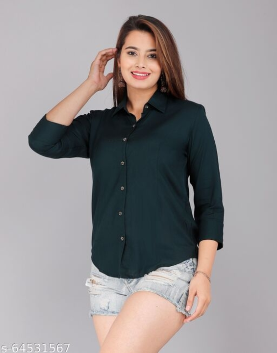Product image with price: Rs. 225, ID: rayon-women-casual-cum-formal-shirt-39b22a1b
