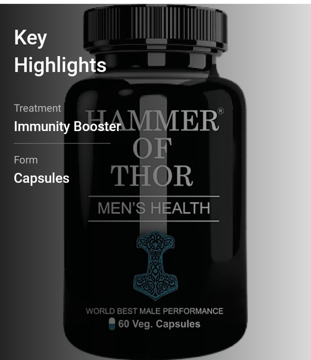 Hammer of Thor Capsule for Men Original with Ayurvedic Herbs  uploaded by Shivkripa on 5/1/2022