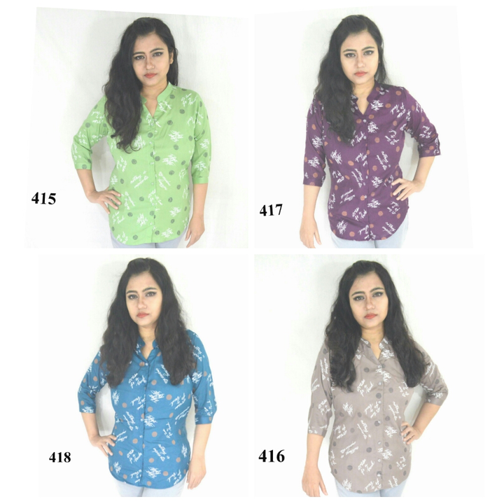 Women/Girls Rayon printed casual shirts. uploaded by Maambe wears on 5/1/2022