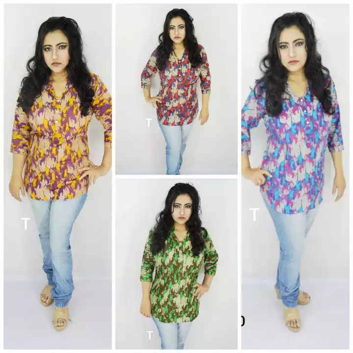 Women/Girls Shirt style cambric tops uploaded by Maambe wears on 5/1/2022