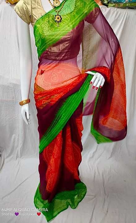Royal jorjet saree
Cut 5.50 
Home wasebal 
Without blouse
 uploaded by business on 10/23/2020