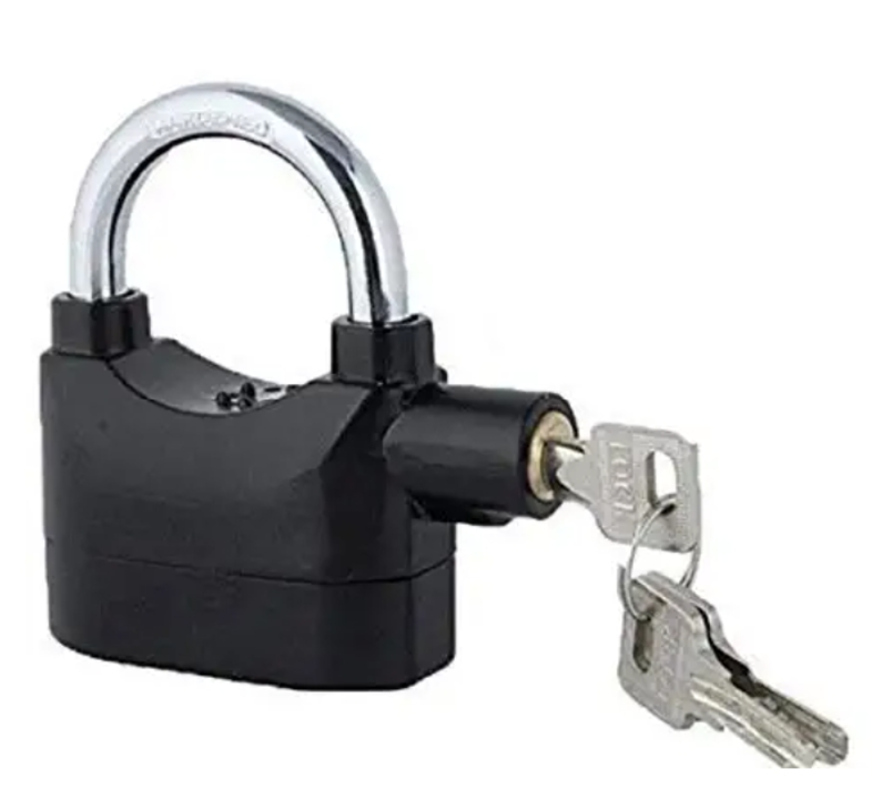 Security Alarm Zinc Alloy Lock System Anti-Theft for Motor Bicycle Padlock (Black, 110dB)   uploaded by Shivkripa on 5/1/2022