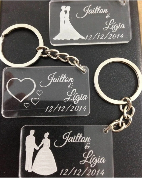 Acrylic engraved keychain uploaded by business on 5/1/2022