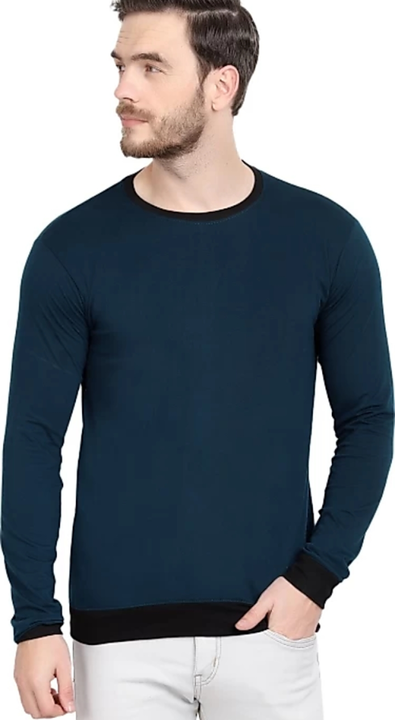 DIWAZZO color block men round neck blue tshirt uploaded by business on 5/2/2022