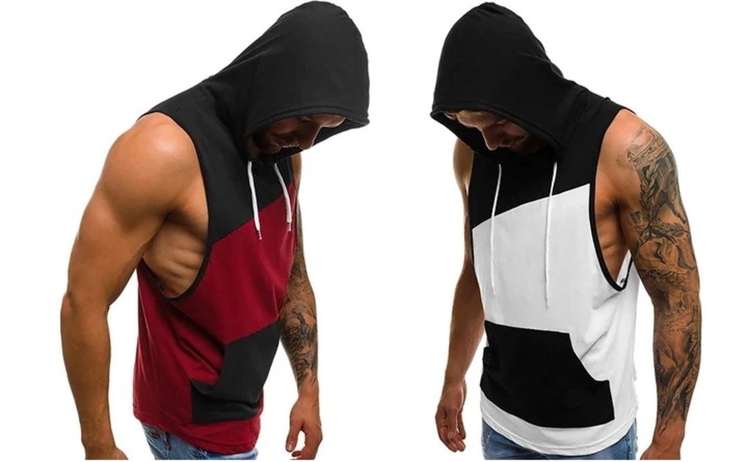 Stringer hoodie gym vest uploaded by Hotbutton.in  on 5/2/2022