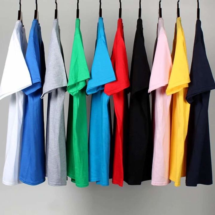 Post image Plain t shirts for men round neck and v neck available 3200 pcs for low prize @ rs 105 ready stock.