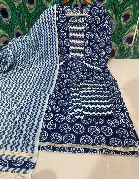 ♠️Full Printed with hand work & gota lace uploaded by Pari collection wholesale on 5/2/2022