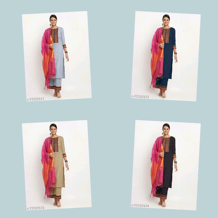 Dupatta set with pant Cod  uploaded by business on 5/2/2022