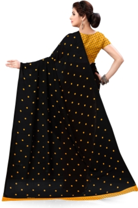Anand Sarees Polka Print Daily Wear Georgette Saree uploaded by Today's Fashion on 5/2/2022