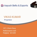 Business logo of Aayush Belts