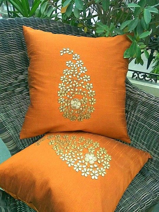 Gotta pati hand work cushion cover   uploaded by all furnishing  on 10/23/2020