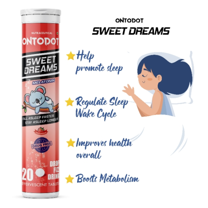 Ontodot Sweet Dreams Melatonin 10mg – 20 Effervescent Tablets – Strawberry Flavour

 uploaded by Ontodot on 5/3/2022