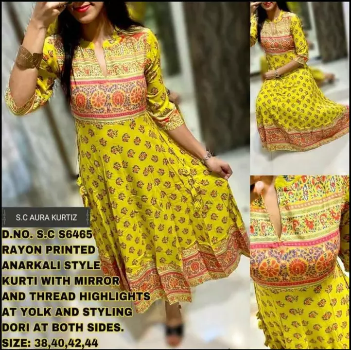*Premium Rayon Printed kurti......* uploaded by Pari collection wholesale on 5/3/2022