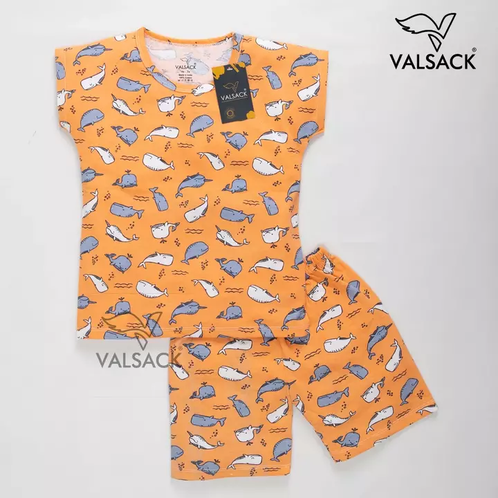 KIDS GIRLS T SHIRT AND SHORTS uploaded by Valsackapparels tiruppur on 5/3/2022