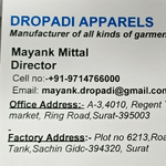 Business logo of Dropadi fabrics