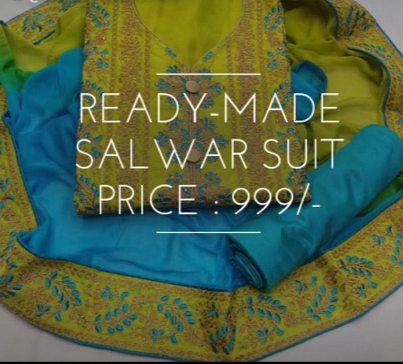 Stitched salwar suit,full embroidery uploaded by Suravi's Kundan Fashion  on 6/16/2020