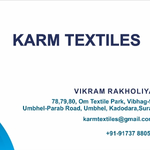 Business logo of Karm textiles