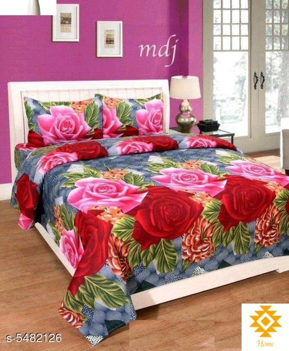 Sana Modern Polycotton 90 X 90 Double Bedsheets uploaded by Rupmahal on 5/3/2022