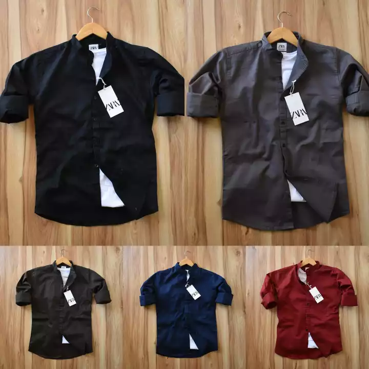 Post image Hi...._*PREMIUM QUALITY MENS COTTON SHIRTS*_
_FIT AS PER ORIGINAL_
_Brand_ - *_zara_**_uspolo_*
 _Style Description_ 
Mens Regular fit shirts 
 Fabric - 100% *COTTON* _👌Hand Feel_
Color - _as per image_

Design - _plain shirts_
Size -  *_M38",L40",XL42", XXL44"_* 
All goods are in Single pcs packed
👉👉Ready For Delivery