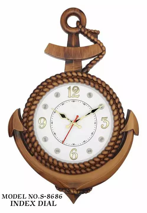 Wall clock Anchor clock 340×510×60 m.m. uploaded by K.V.Marketing on 5/4/2022