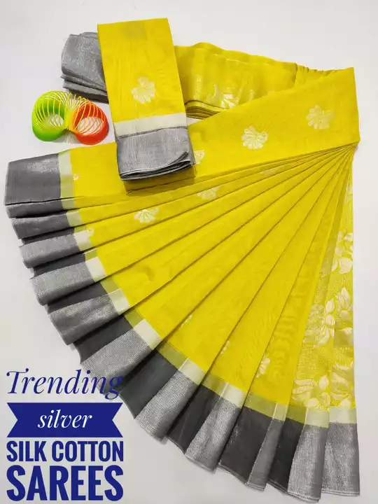 Post image 🧚‍♀🧚‍♀🧚‍♀🧚‍♀🧚‍♀🧚‍♀🧚‍♀🧚‍♀🧚‍♀🧚‍♀🧚
💫💫💫 *_Trendy &amp; Fancy Soft Silk cotton Sarees_*💫💫💫
*Both side Silver border*
Lite weight sarees with grand thread 2/100&amp; Silver looks pretty..
Soft texture with feel like cool... 
*_ Running Blouse and Grand pallu_*
_*High quality thread &amp; Silver buta*_
_*price 999+shipping*_
_*Uniform Set available*_
🥝🥝🥝🥝🥝🥝🥝🥝🥝🥝🥝
