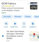 Business logo of D c m fabrics