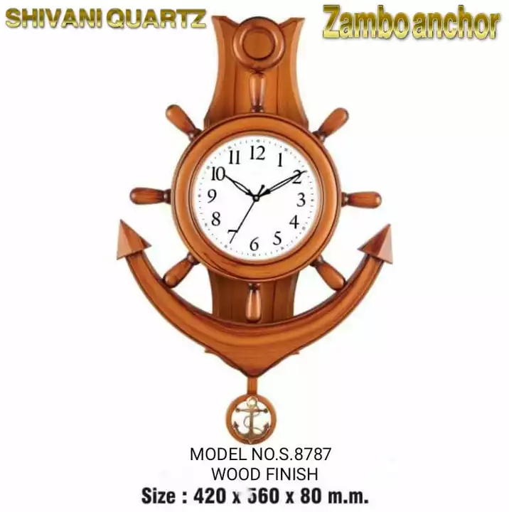 Zambo Anchor wall clock uploaded by K.V.Marketing on 5/4/2022