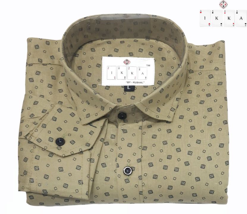 Product image with price: Rs. 299, ID: 1kka-men-s-printed-box-pack-shirts-a4b94240
