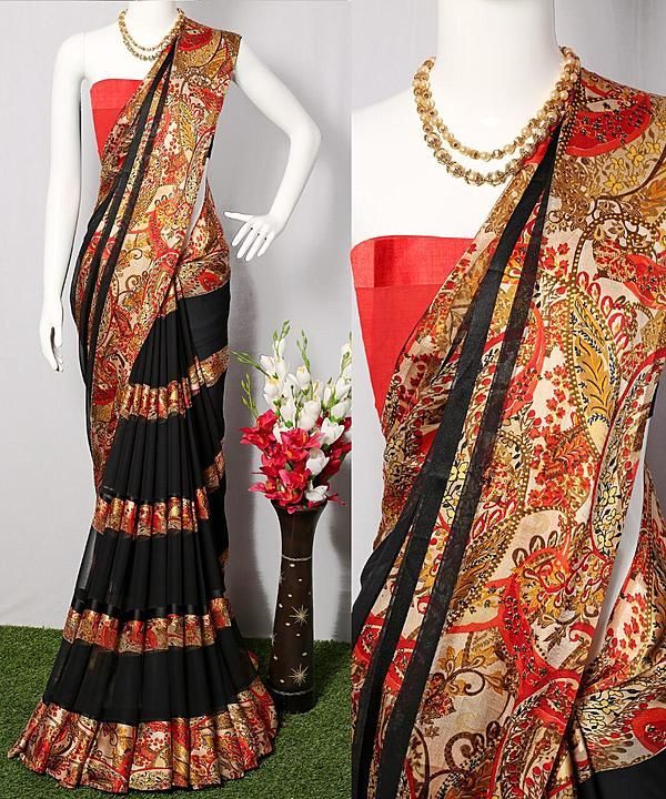 Saree... Many prints available in wholesale  uploaded by business on 10/23/2020
