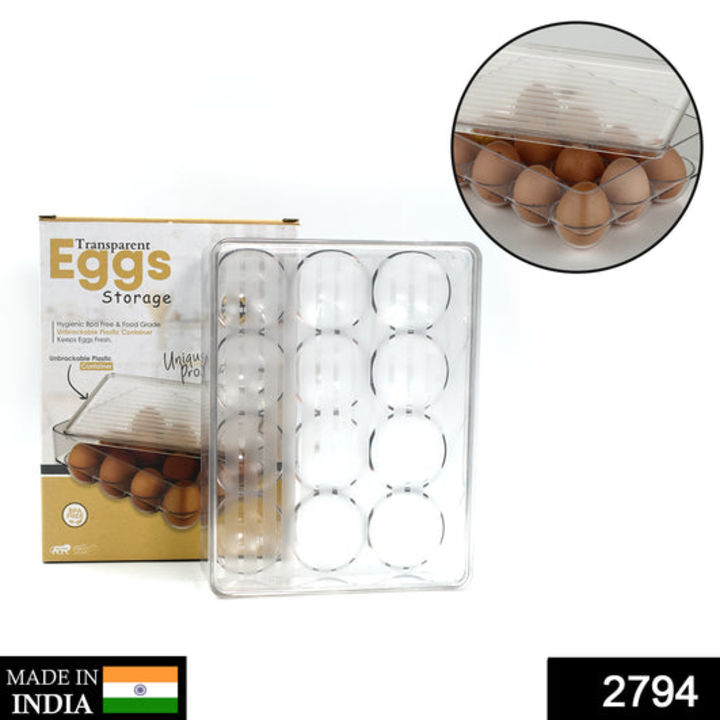 2794 12 Cavity Egg Storage Box For Holding And Placing Eggs Easily And Firmly. uploaded by DeoDap on 5/4/2022