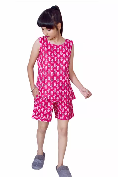cotton short nightsuit  uploaded by vaidehi fabtext on 5/4/2022